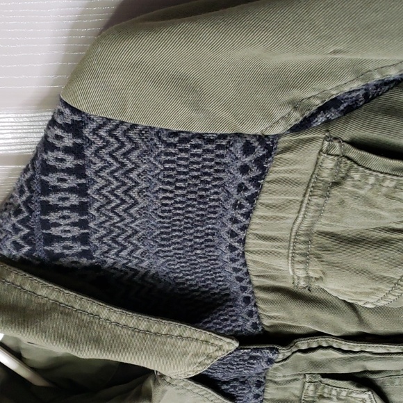 Forever 21 green knit quilted inside accent boho utility jacket size small - Picture 5 of 7